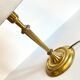 Lamp solid brass and vintage fabric