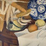 Oil on canvas still life by Bogdan 1968