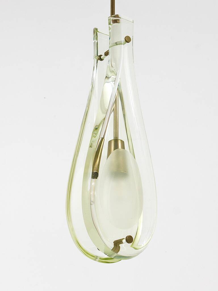 Max Ingrad for Drop Suspension Lamp Fontana Arte, Model 2259, Italy, 1960s