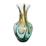 Extra Large Vintage Pop Art Opaline Florence Vase Design 1970s, Italy