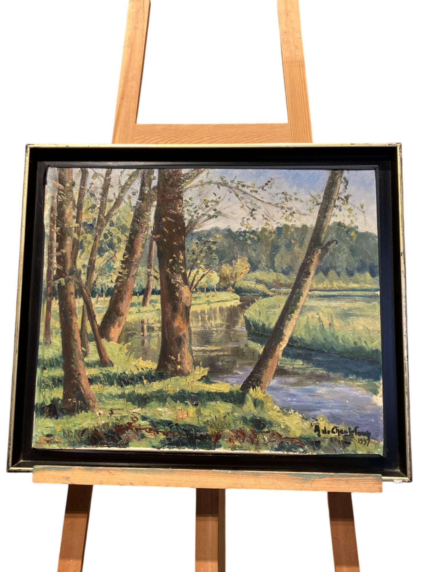 Oil on canvas signed A. de Chanteloup