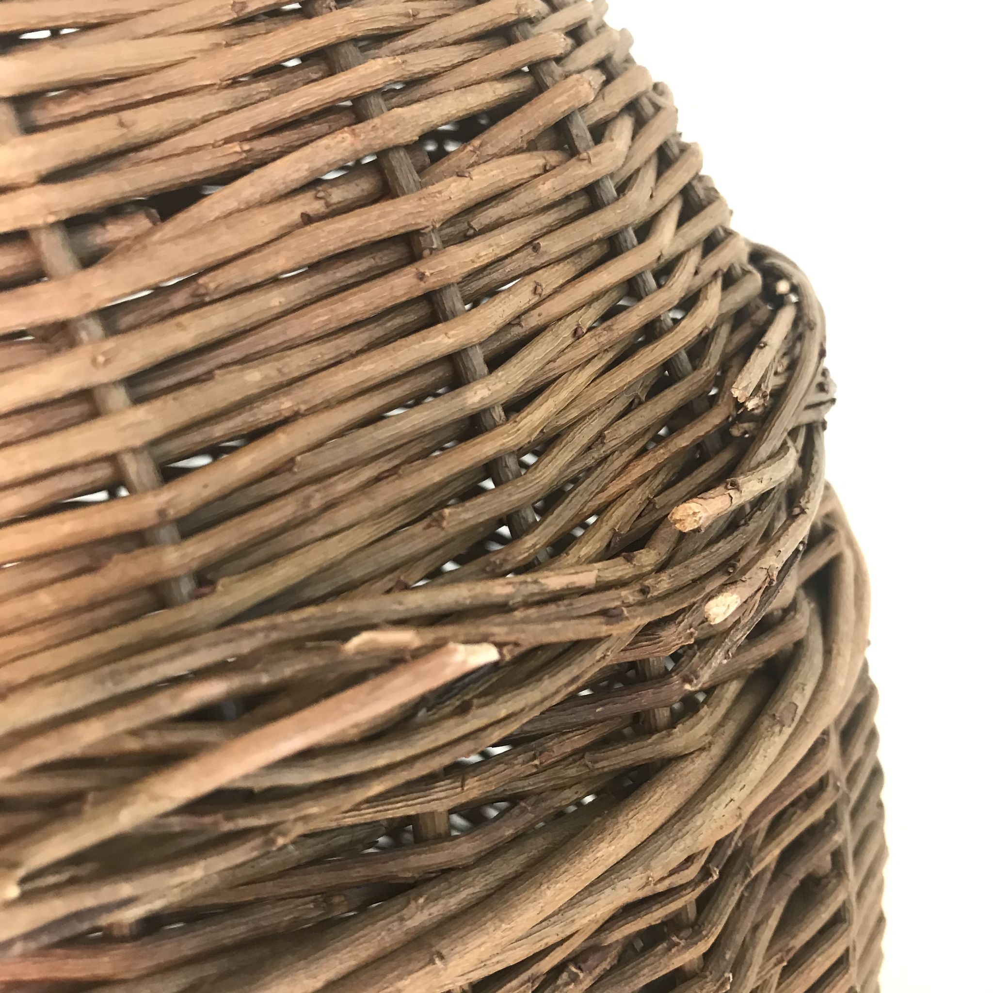 Ancient wicker patatière