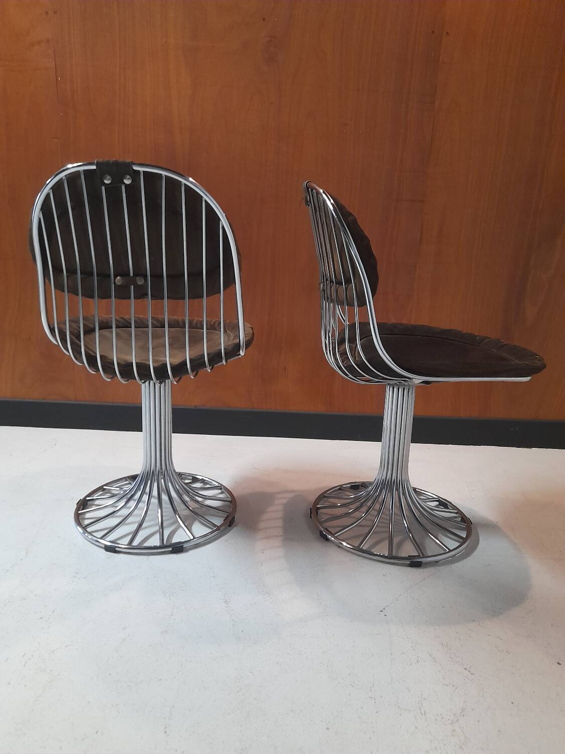 2 chaises Gastone Rinaldi modèle Margot années 60