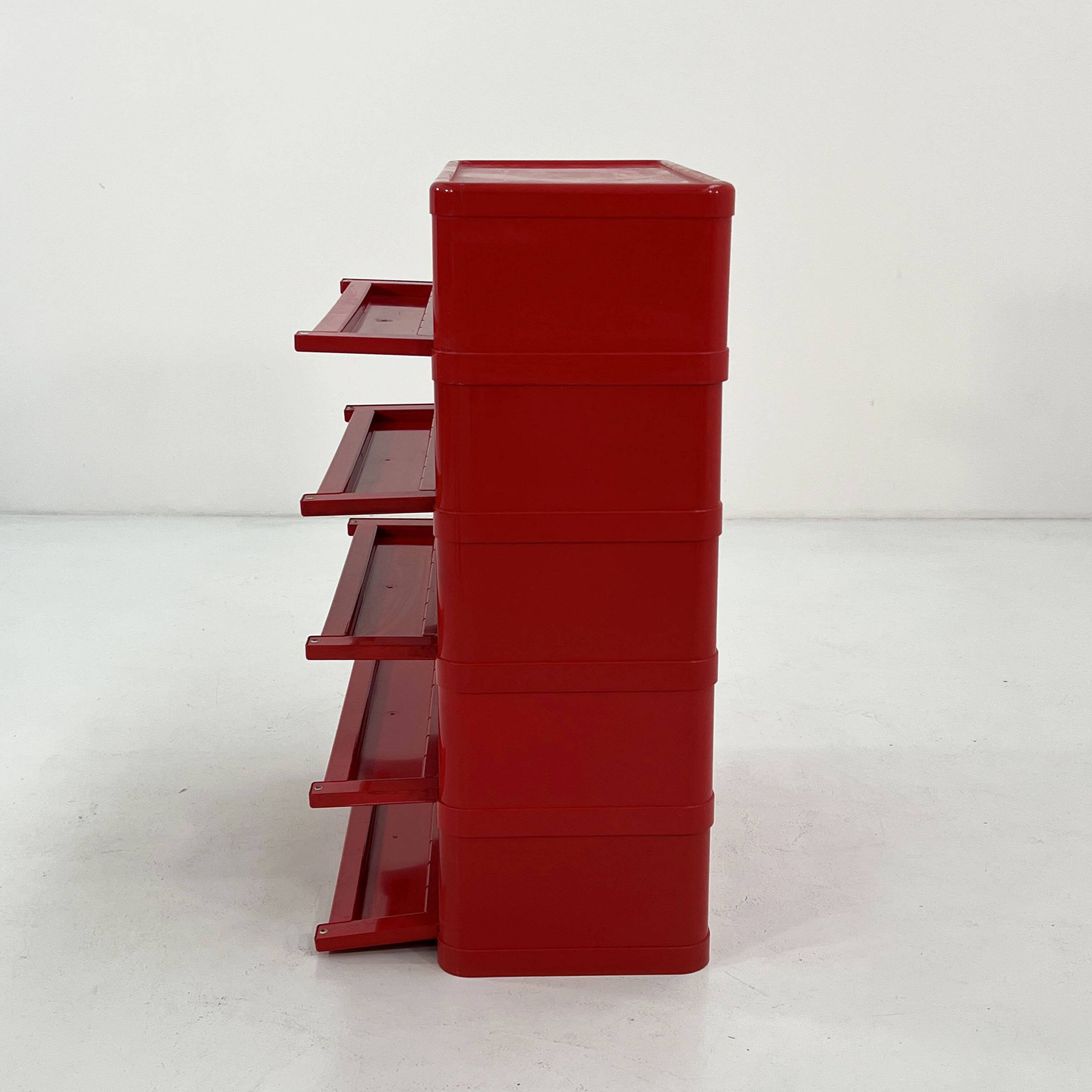 White cabinet model "4964" by Olaf Von Bohr for Kartell, 1970