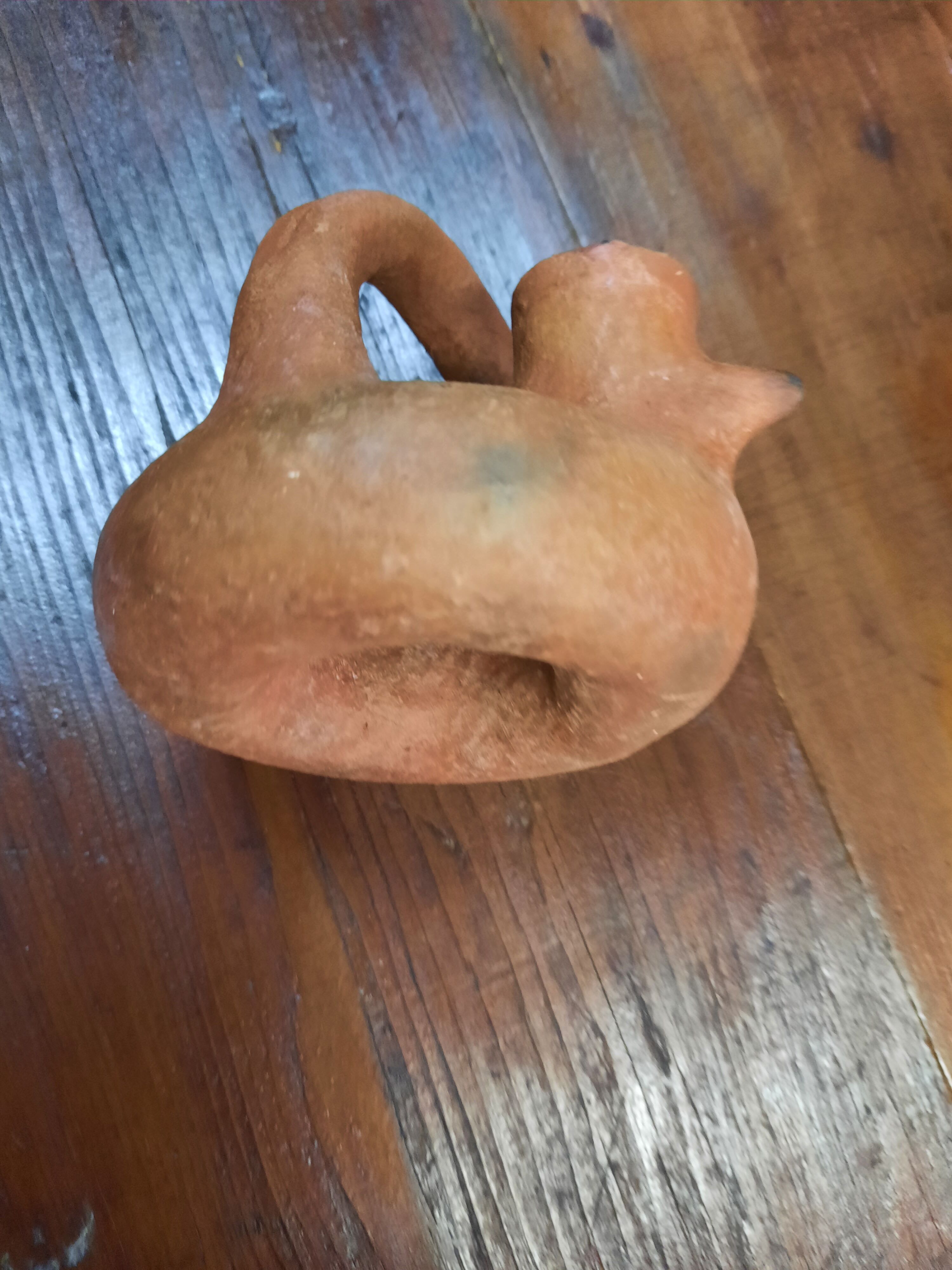 Terracotta candlestick