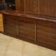 Minimalist enfilade in ebony and sycamore 1960s