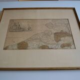 Map of the County of Flanders Belgium by Peter Schenck (1660 1718)
