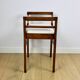 Stool seat white-cream velvet fabric oak Art Deco