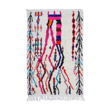 Colorful Berber carpet 186x124cm