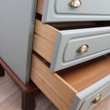Gautier sage green 3-drawer chest of drawers, 1970s France