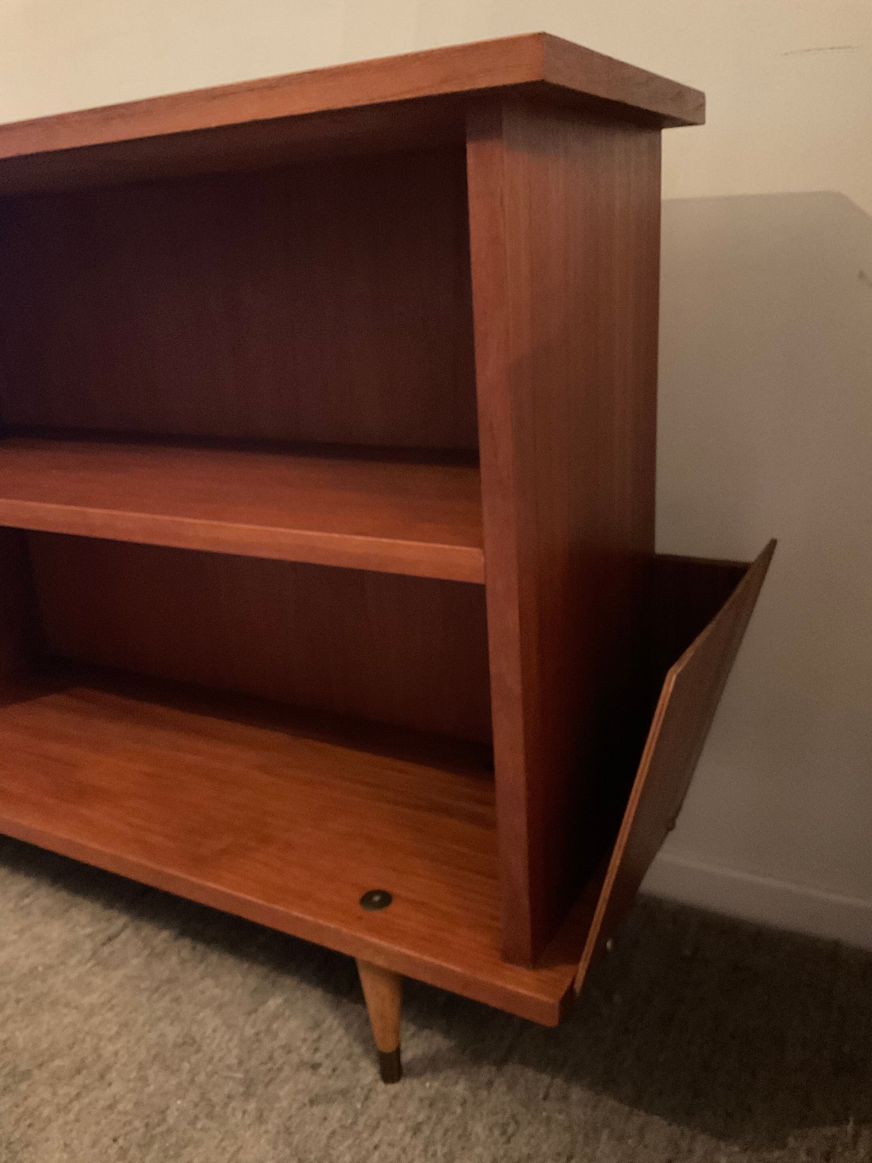 Scandinavian teak bookcase 60s