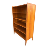Bibliothèque vintage en chêne piétement compas