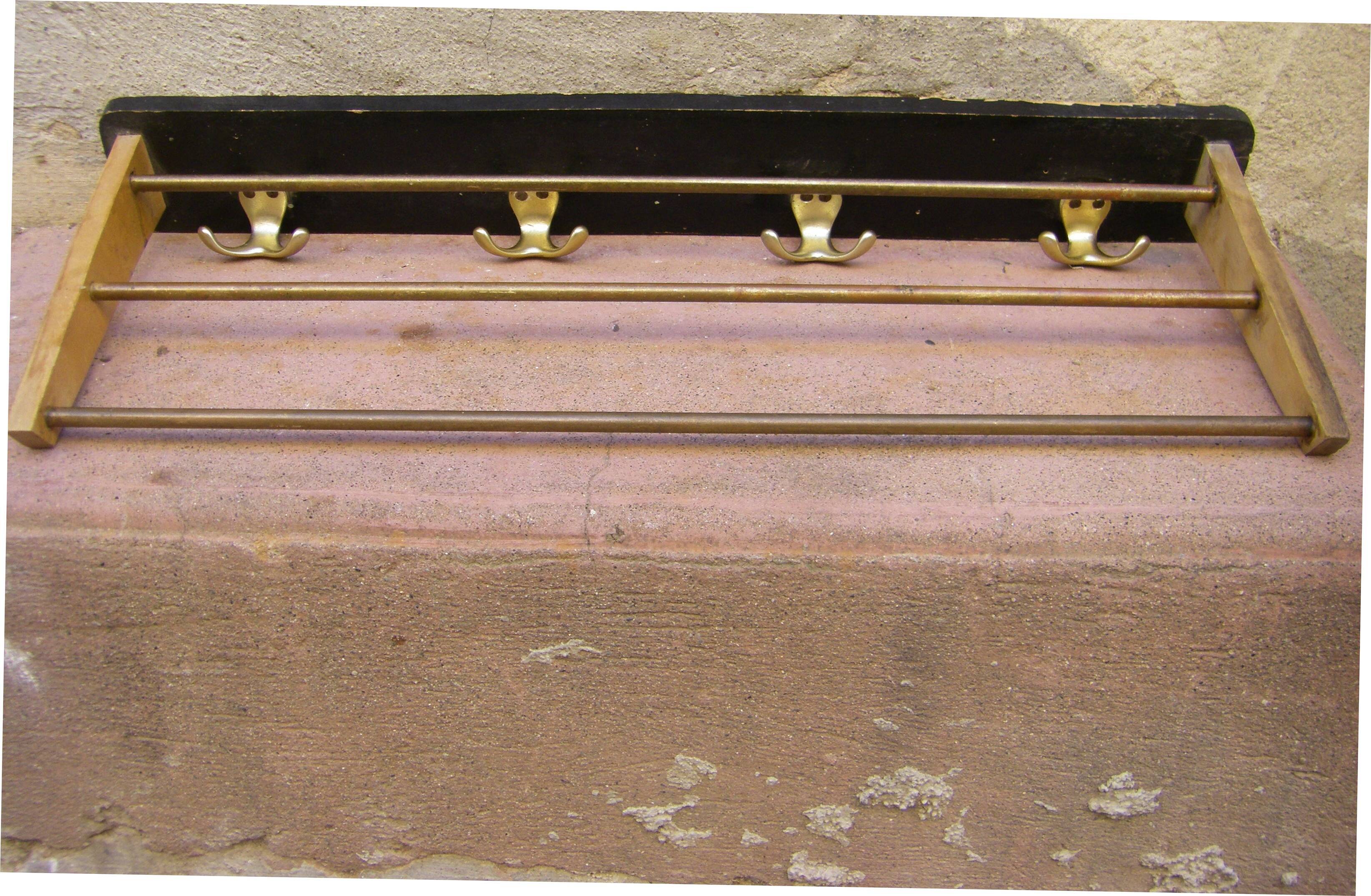 Vintage wall coat rack