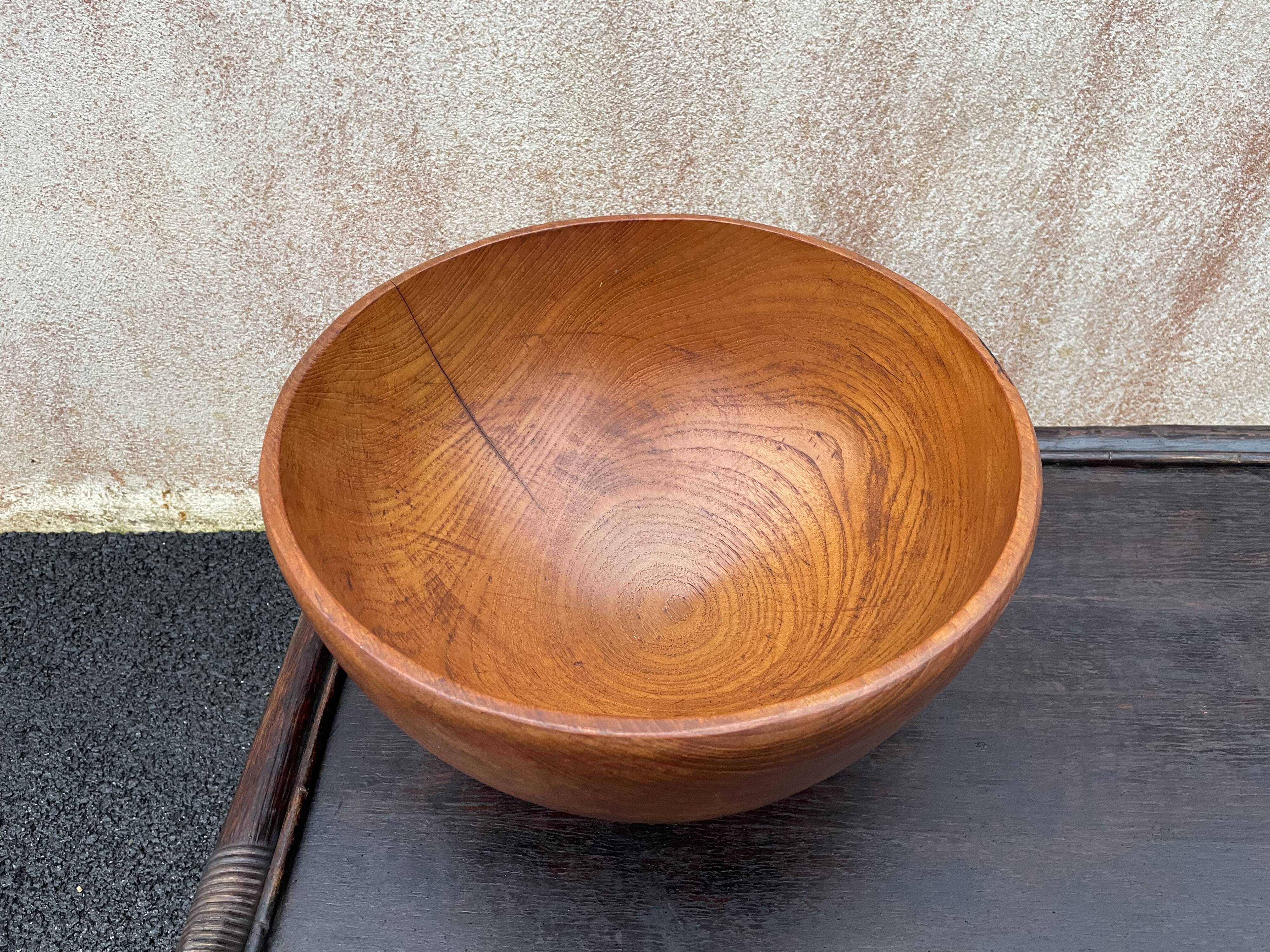 XXL teak bowl 1960