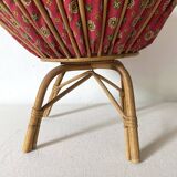 Rattan and Provencal fabric worker