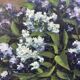 Painting signed G. Evrard – Bouquet of lilacs in a vase