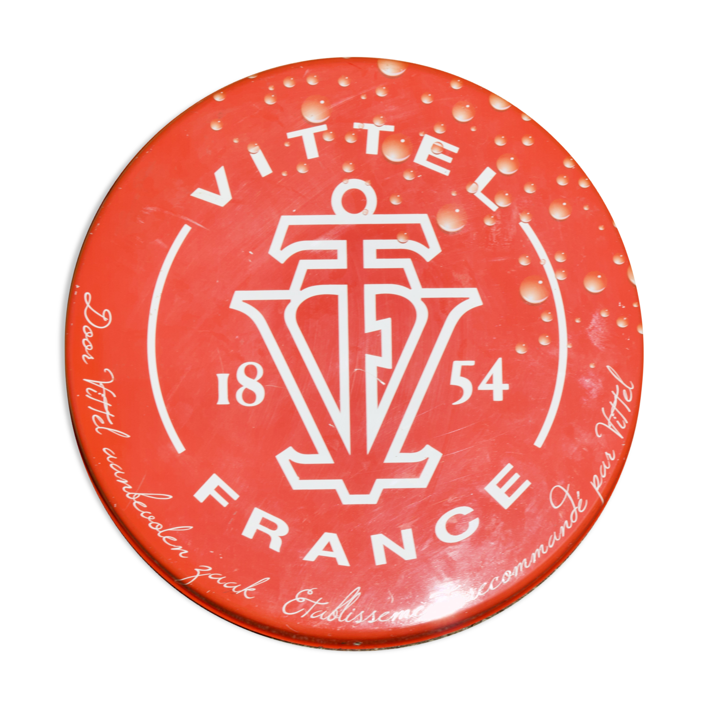 Belgian Vittel Advertising Plate Dating From The Late 19th Or Early th Century Selency