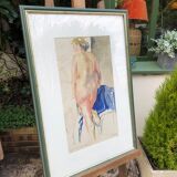 Nude watercolor by Pierre Vallet