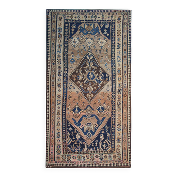 Rug Kilim Brown Wool Antique Karabagh Carpet Traditional Flat-Woven Area Rug