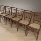 6 chaises en bois courbé d'après Thonet