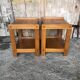 Paire de Chevet Table D’appoint Bois Vintage #A320
