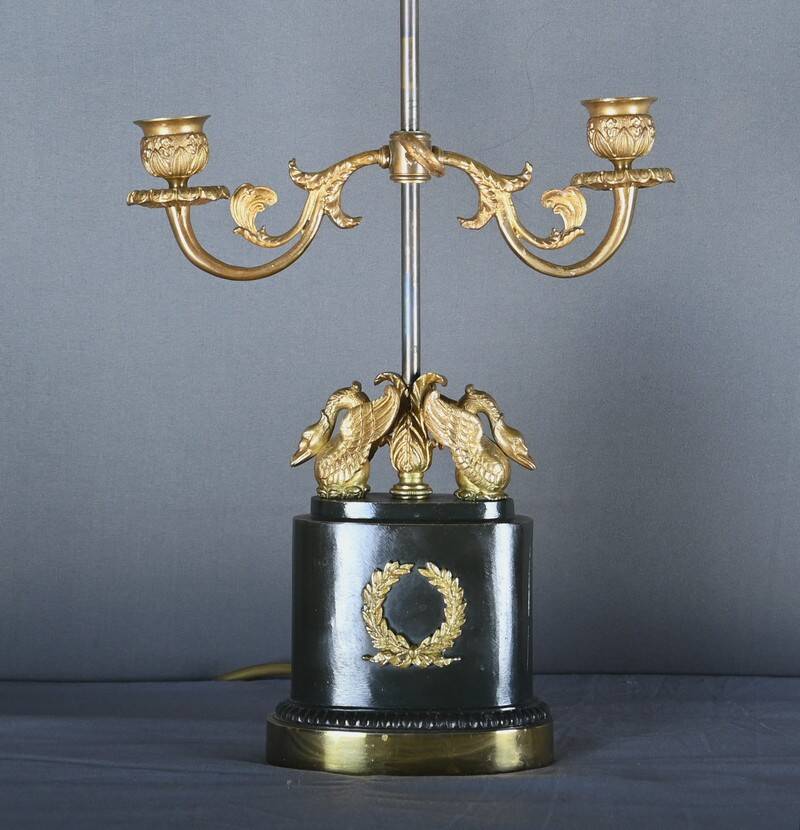 Gilded Bronze Bouillotte Lamp, Empire style, Napoléon III period – Mid