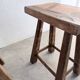 Pair of oak stools from the 1960s.