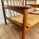 Paire de fauteuils en bois et paille