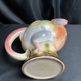 Polychrome earthenware rooster pitcher, 20th century