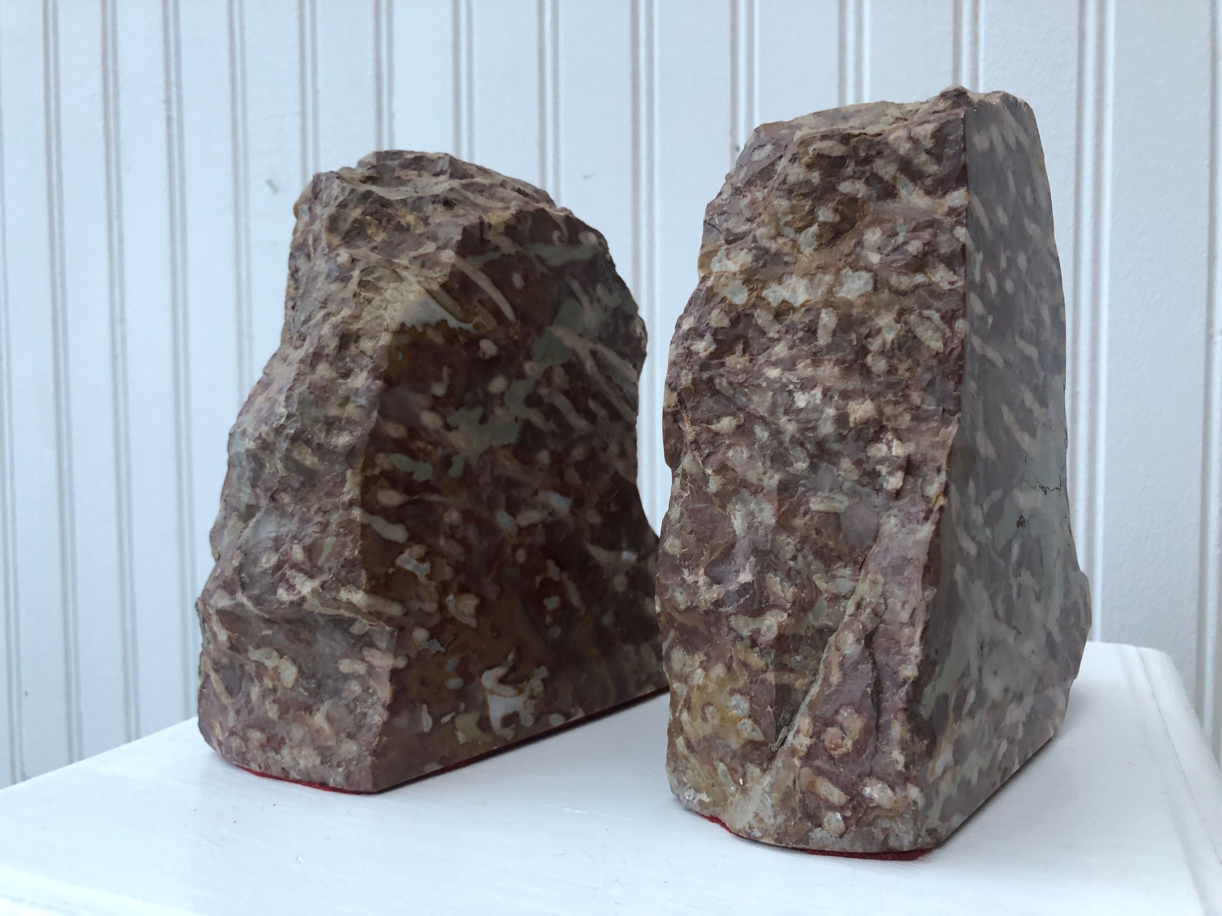 Pair of marble bookends