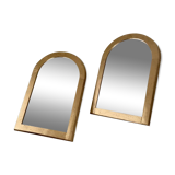 Lot de deux petits miroirs doré