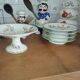 Tiered plates and compote dish