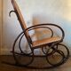 Wood and cane rocking chair