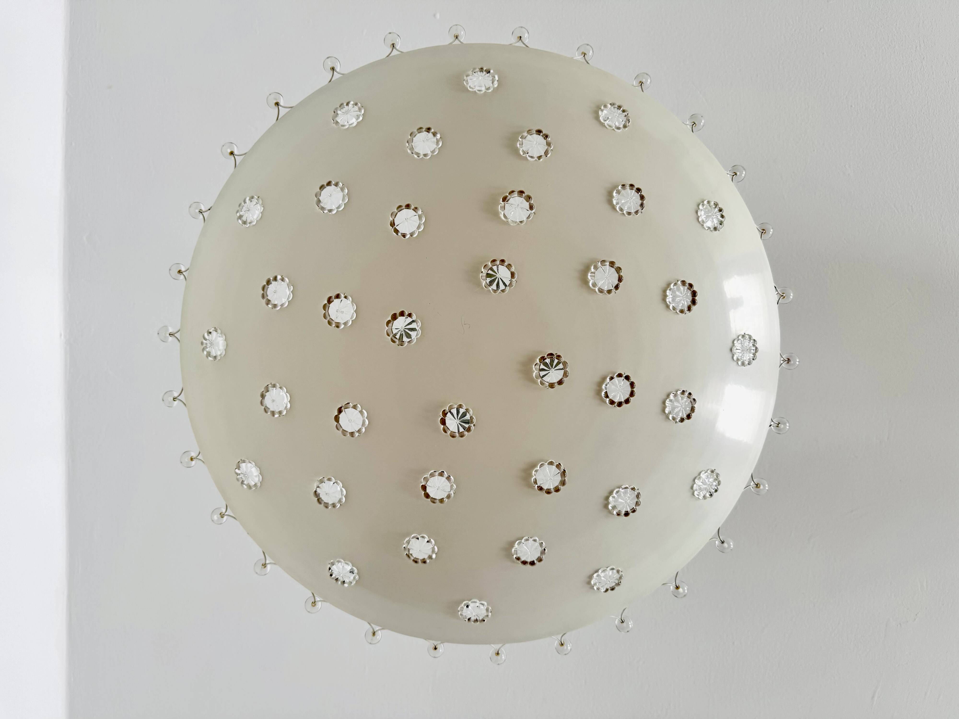 XL Crystal Glass Uplight by Emil Stejnar for Rupert Nikoll