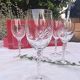 6 stemmed glasses 24 cl "épi" - Fleury, Cristal d'Arques