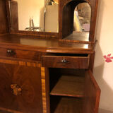 Commode vintage à miroir