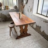 Monastery-style farmhouse table, pine, 210cm
