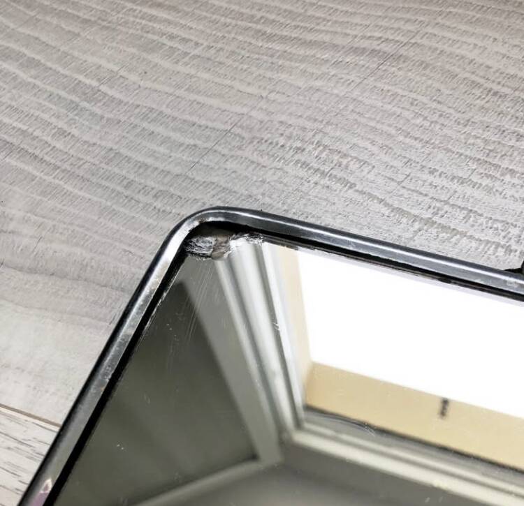 Vintage barber mirror