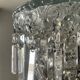 Bohemian crystal basket chandelier