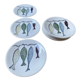 10 assiettes Gien