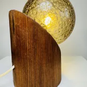 Lampe de table sphérique par Hustadt Leuchten, Allemagne, vers les années 1970.