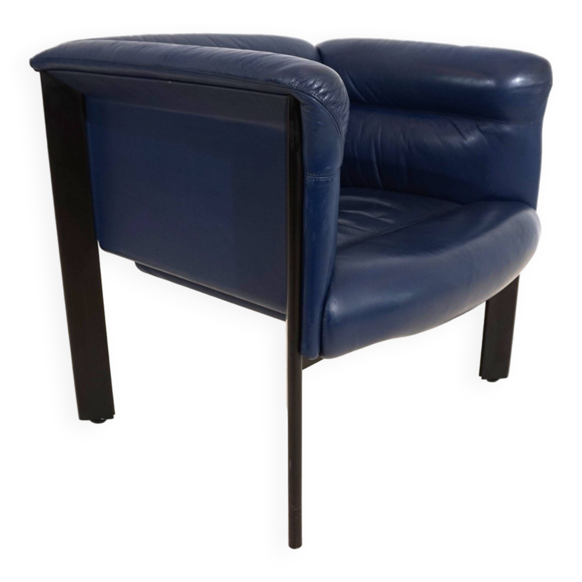 Fauteuil en cuir Poltrona Frau Interlude de Marco Zanuso