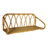 Rattan wall shelf