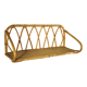 Rattan wall shelf