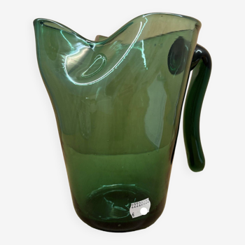 Pichet en verre Empoli vert