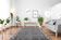 Tapis marocain moderne gris