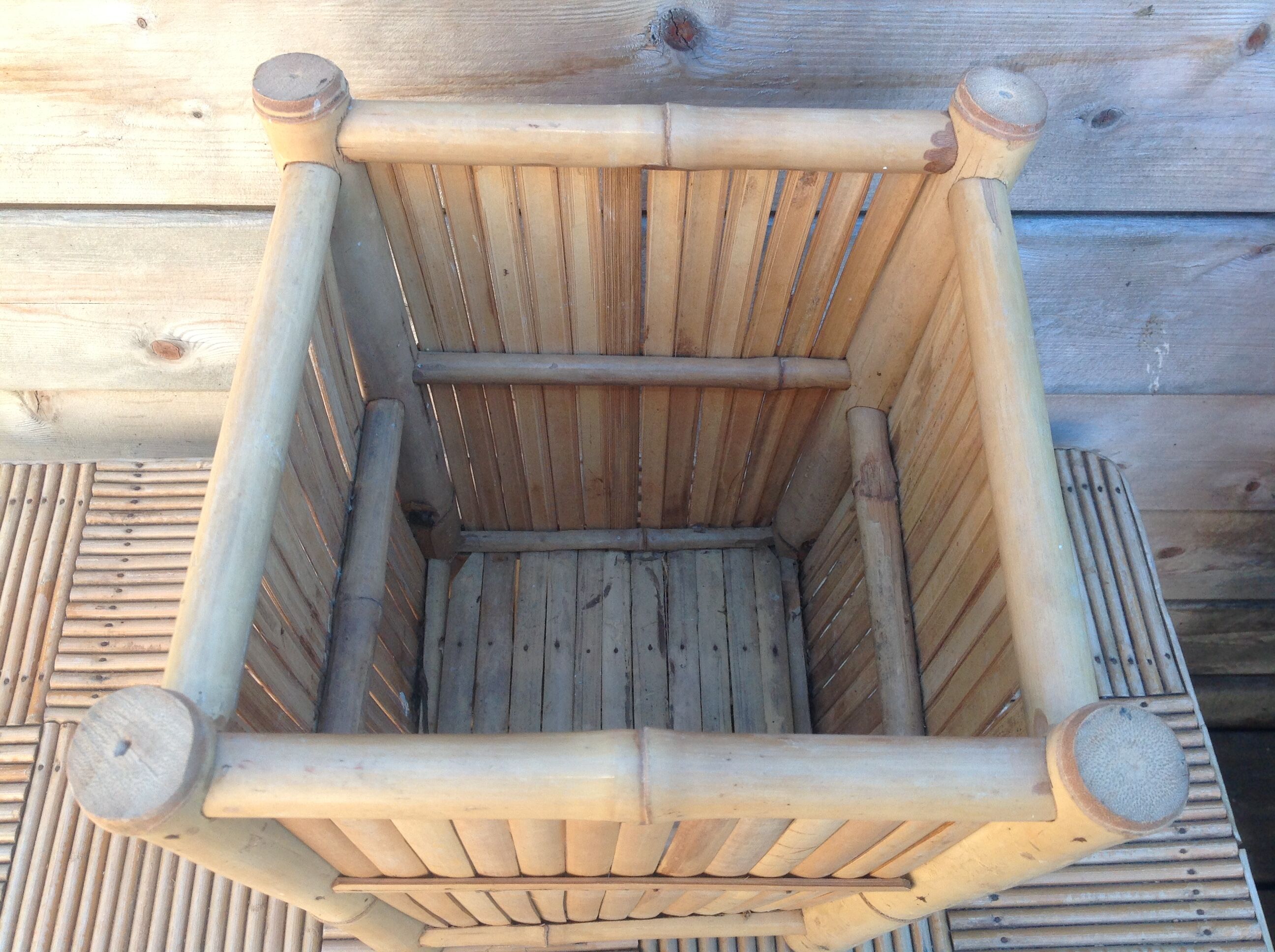 Cache pot en bambou