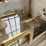 Brass shelf 1970 Belgo Chrom regency