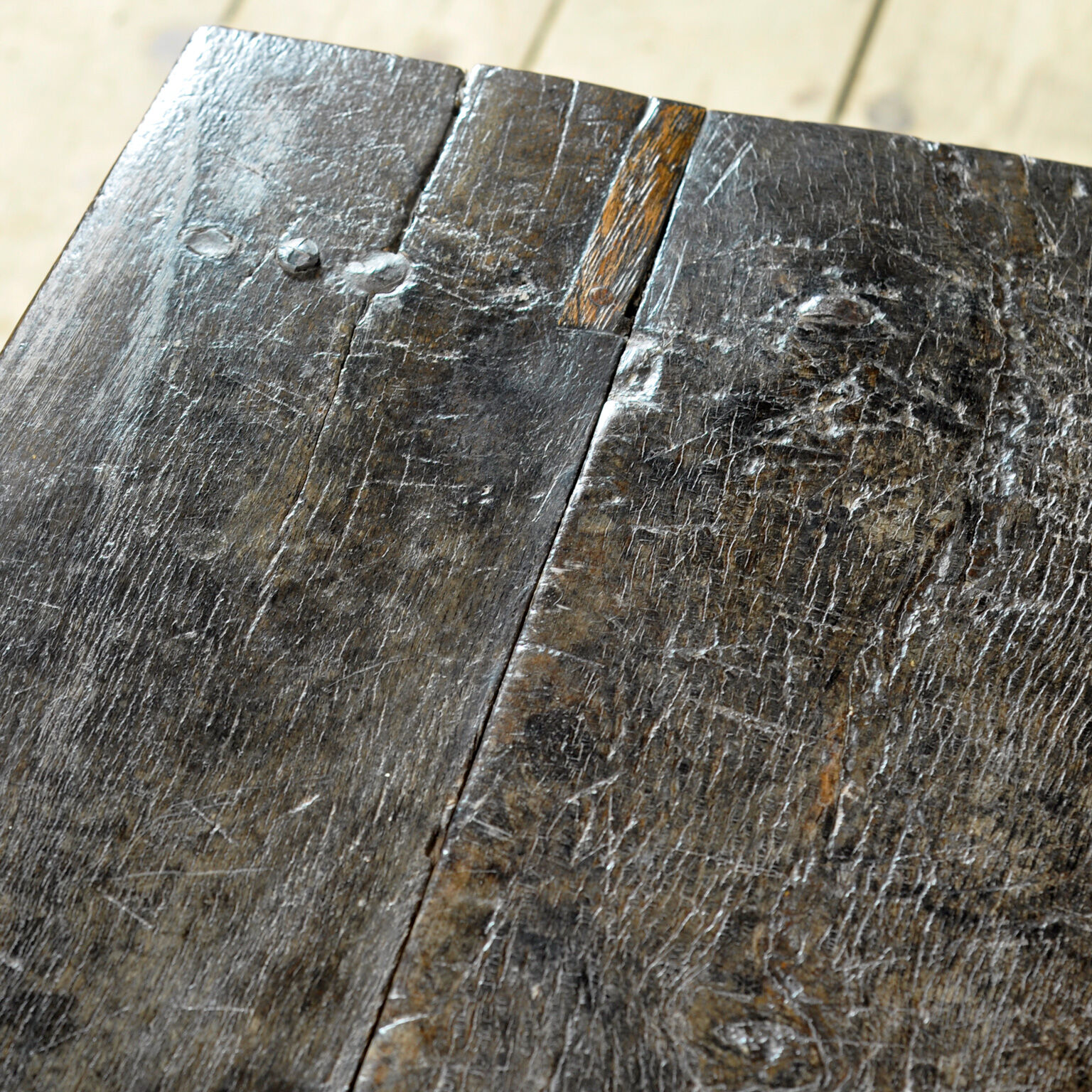 Spanish oak side table, 18th century