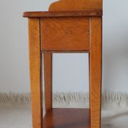 Vintage bedside table in solid oak